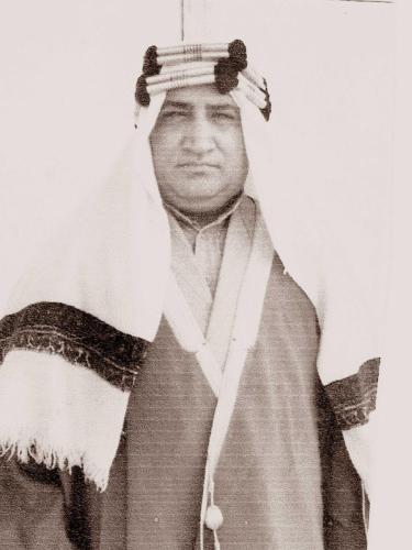 IN TRADITIONAL ARAB DRESS IN JEDDAH